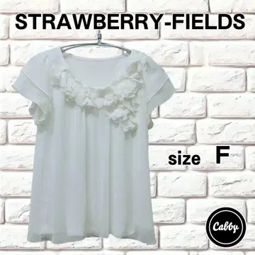 STRAWBERRY-FIELDS 쉬폰 블라우스 꽃 모티브