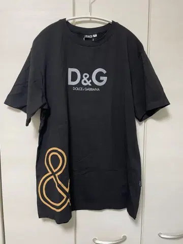 미사용 D&G 블랙 티셔츠 사이즈 50