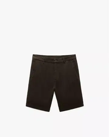 자라 브라운 하프 팬츠