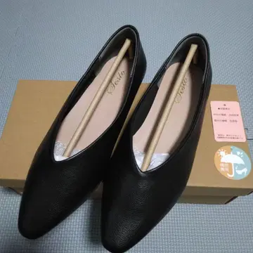 세스토 레인 슈즈 펌프스 여성용 V 컷 블랙 우천 겸용 23.5cm