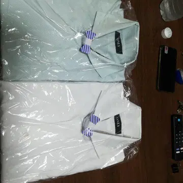ONLY 와이드 칼라 긴팔 비즈니스 셔츠 39/R 2장