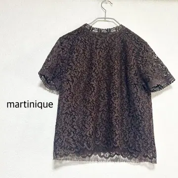 martinique 마르티니크 플라워 레이스 컷 티셔츠 블라우스