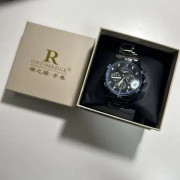 ONTHEEDGE 쿼츠 손목시계 블랙 블루