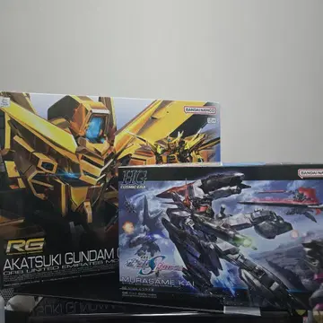 RG 아카츠키 건담(대수리 장비) HG 무라사메 개수 세트