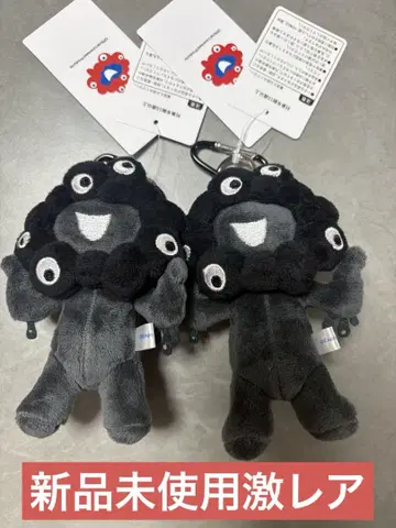 오사카 만국 박람회 얏쿠얏쿠 앉은 키링 블랙 봉제 인형 검정 얏쿠