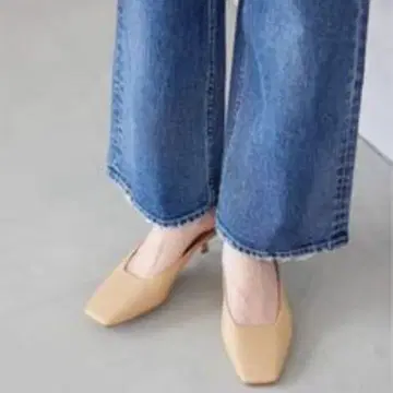 Slobe Iena 스퀘어토 뮬 23.5cm 베이지