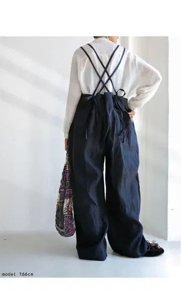 안티카 린넨 살로펫 네이비 미사용 새상품