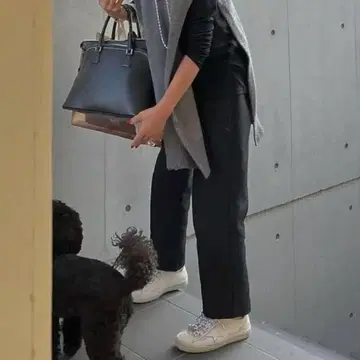 julynine 두꺼운 소재의 이지 팬츠 사이즈 M