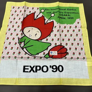 EXPO'90 꽃모자 손수건