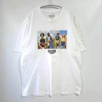 공식 XL 사이즈 기묘한 이야기 티셔츠 화이트