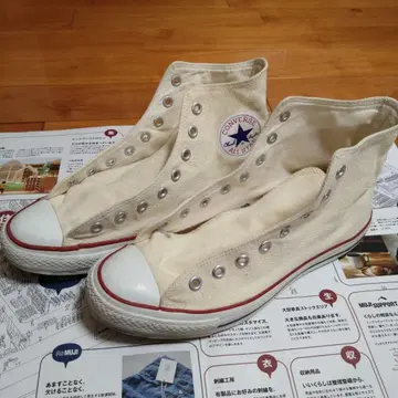 CONVERSE ALL STAR 아이보리 스니커즈