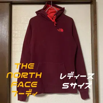 THE NORTH FACE 버건디 후드 부착 후드티 여성 S 사이즈