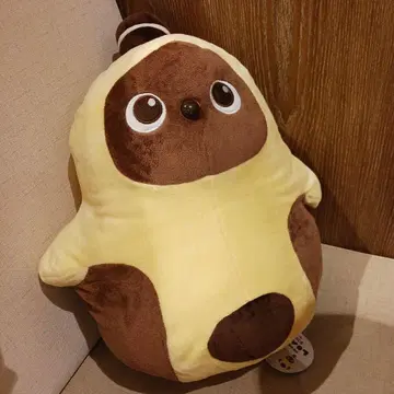 동물형 봉제 인형 노랑과 브라운