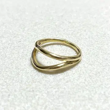 애프터 쉐이브 클럽 2줄 반지 골드