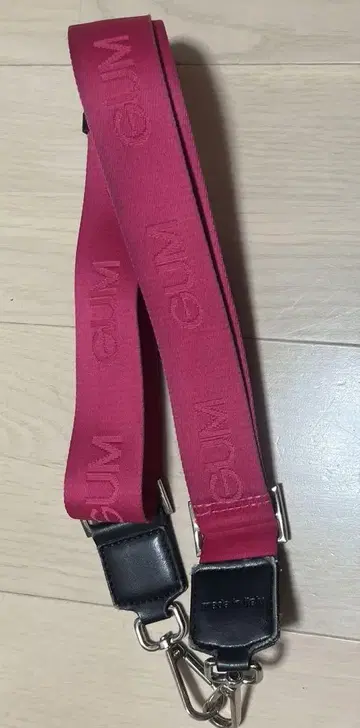 GUM 가방 벨트 핑크