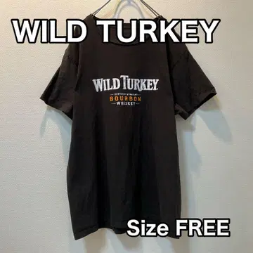 WILD TURKEY 블랙 티셔츠 프리 사이즈 와일드 터키 블랙