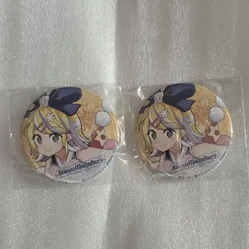 SNOW MIKU 유키 미쿠 2023 캔뱃지 카가미네 린 2개 세트