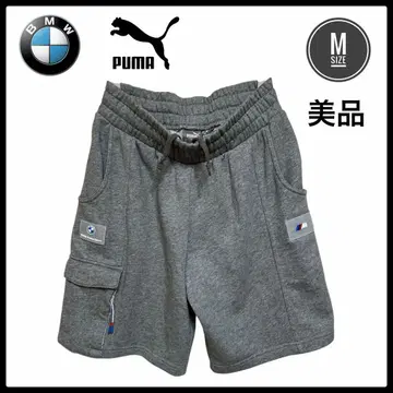 BMW 푸마 맨투맨 하프 팬츠 숏 팬츠 콜라보 그레이 M