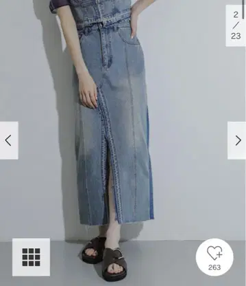 URBAN RESEARCH 데님 롱 스커트