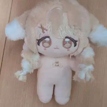 목화 인형 무속성 봉제 인형 무봉제 10cm 크림 슈나