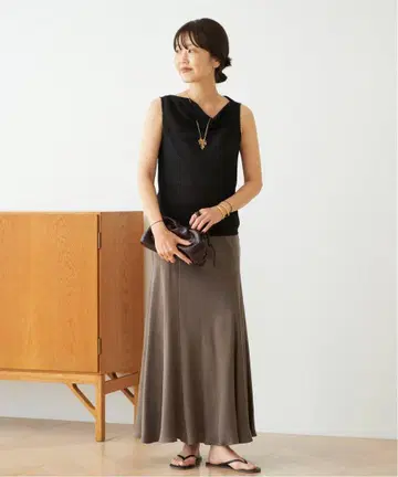 Plage Washable Fibril 피브릴 롱 스커트 36