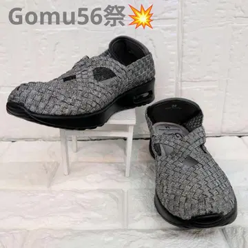 Gomu56 밴딩 메쉬 크로스 디자인 스니커즈 M 사이즈