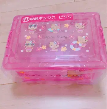 헬로키티 당첨 복권 제일복권 일광화상 키티 수납 박스 핑크
