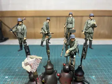 타미야 1/35 독일 보병 중기 완성품 5개 세트