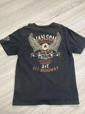 Vanson 블랙 티셔츠 L 사이즈