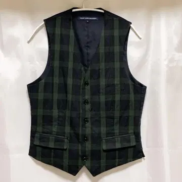 GREEN LABEL RELAXING 그린 라벨 베스트 M 체크