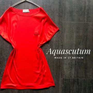영국제 Aquascutum 아쿠아 스큐텀 티셔츠 빈티지 피치 티셔츠