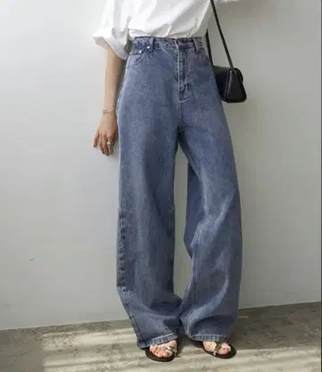 ever navy 커브 데님 M 택 포함