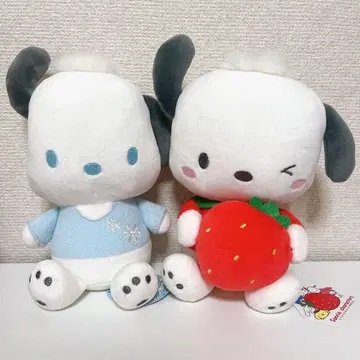 산리오 포차코 무니구루미 모구모구 과일(딸기)