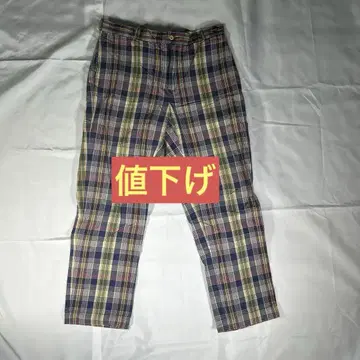 랄프 로렌 체크 팬츠 중고