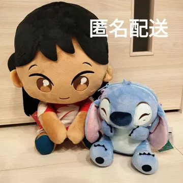 스티치 봉제 인형 미니백 양쪽 눈 감은 릴로 봉제 인형