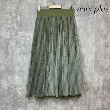 anni plus 애니 플러스 얇은 명주 스커트