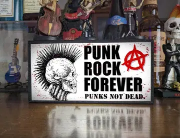 락 펑크 하드코어 모히칸 펑크 간판 입상 잡화 라이트 박스