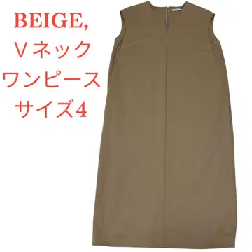 BEIGE, 베이지 슬리브리스 원피스 베이지 사이즈 4