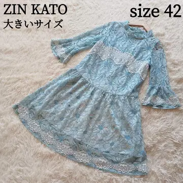 ZIN KATO 케미컬 레이스 원피스 포멀 빅 사이즈 XL