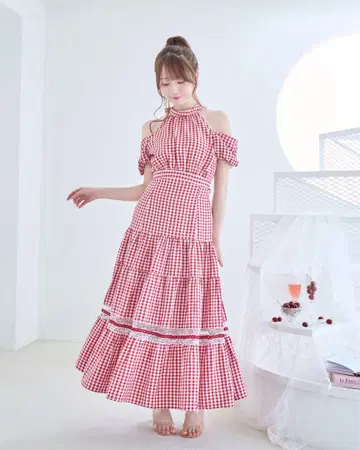 gingham SET UP rosemuse 원피스