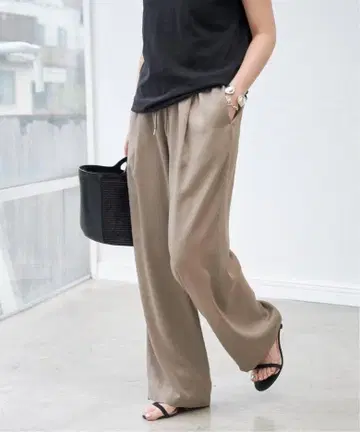 Spick & Span 새틴 이지 팬츠 38