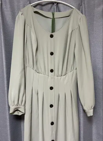 Heart closet 프론트 버튼 턱 원피스 L 민트