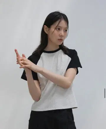 Scheme Raglan T-Shirt ohotoro 블랙
