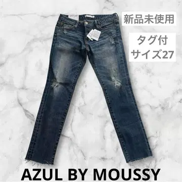 새상품 AZUL BY MOUSSY 아줄바이마우지 크러쉬 스키니 27
