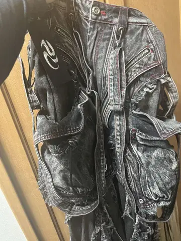 PERSONSOUL Structured Jeans 와이드 팬츠 청바지