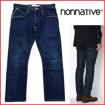 nonnative 빨간 귀 셀비치 데님 팬츠 청바지 인디고 0