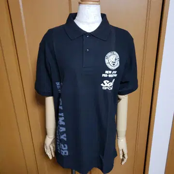 신일본 프로레슬링 G1 28 피케 셔츠 블랙