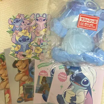 스티치 제일복권 라스트원 스티치 봉제 인형 세트