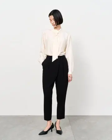 SOEJU 턱 팬츠 블랙 M