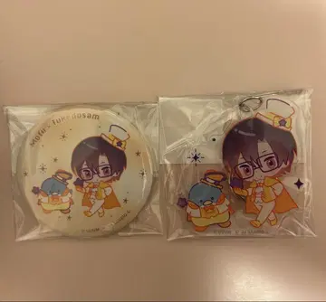 컬러풀 피치 산리오 콜라보 모후 캔뱃지, 아크릴 키링